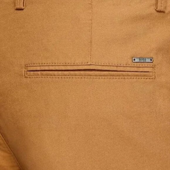 HUGO BOSS Slice Shorts Men's‎ Size 56 Regular Fit Stretch Beige USA 40 R NWT - Picture 4 of 10